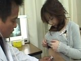 Japanese Girl Nanami Komachi Fucked in the Ass by Dirty Doctor in Gyno Exam